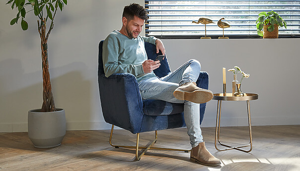 Naomi Fauteuil bleu