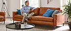 Pancho salon cognac kleur