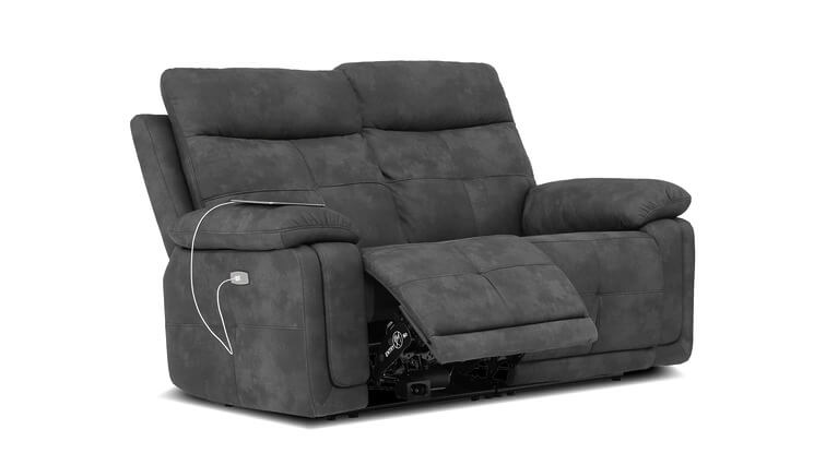 Madrid 2-zits salon met relaxfunctie zwart Seats and Sofas