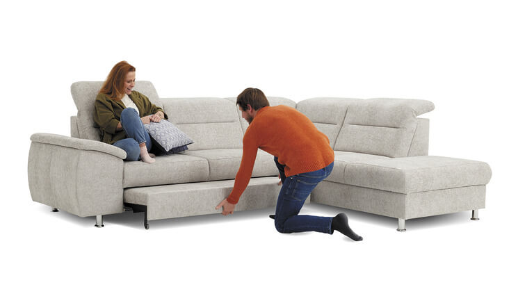 Scandi canapé lit gris Seats and Sofas