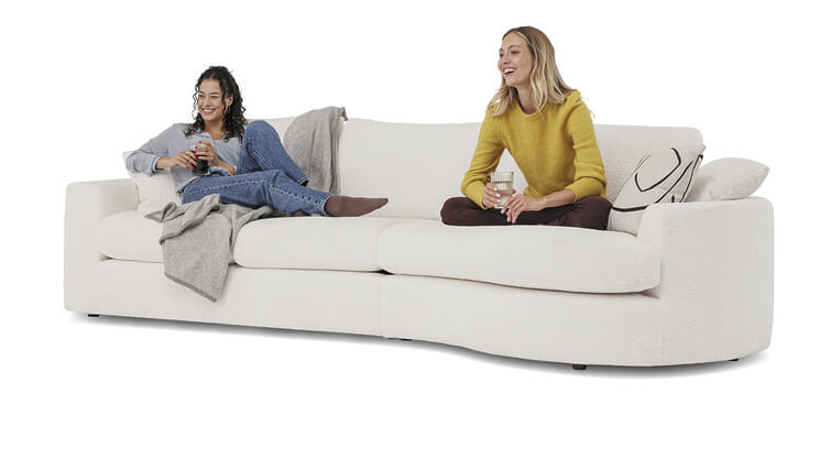Beau hoeksalon teddy stof Seats and Sofas