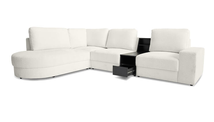 Home hoeksalon wit met opbergruimte Seats and Sofas