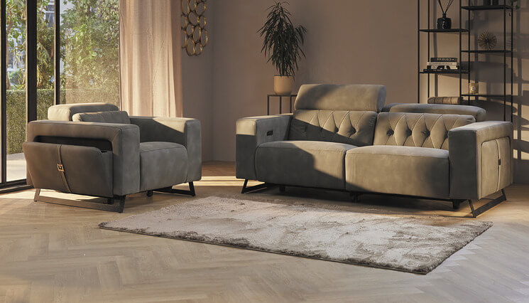 Madeira salon grijs Seats and Sofas