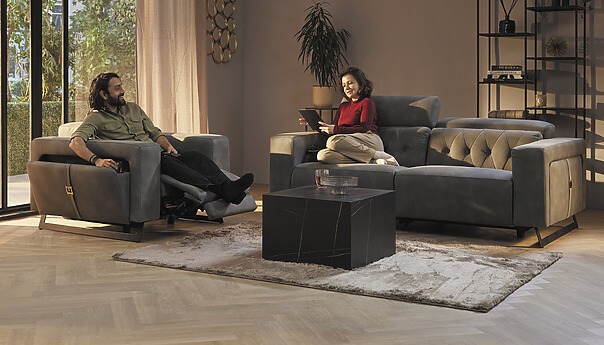 Madeira salon grijs Seats and Sofas