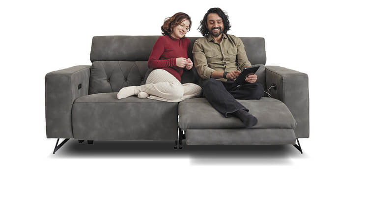 Madeira salon grijs met relaxfunctie Seats and Sofas