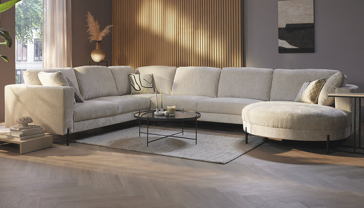 Pearl witte U salon Seats and Sofas