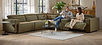 Bentley salon d'angle vert Seats and Sofas