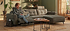 Bronx salon d'angle anthracite Seats and Sofas