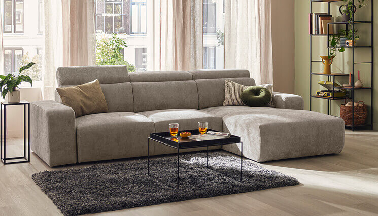 Dublin salon d'angle gris