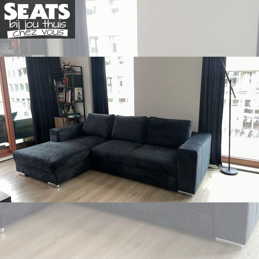 Alicante Hoeksalon Blauw #SeatsBijJouThuis Canapé D'angle Blue #SeatsChezVous Seats and Sofas Leva Up