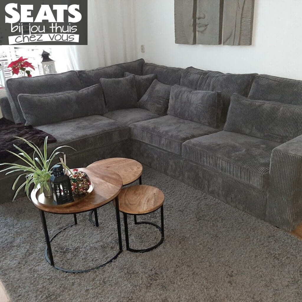 California Hoeksalon Grijs #SeatsBijJouThuis Seats and Sofas Kitty de Jeu