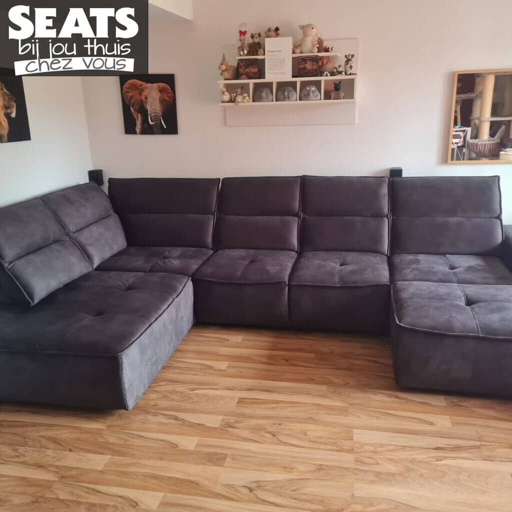 Cosmo Hoekslon Zwart #SeatsBijJouThuis Canapé D'angle Noir #SeatsChezVous Seats and Sofas Steffka Ewald