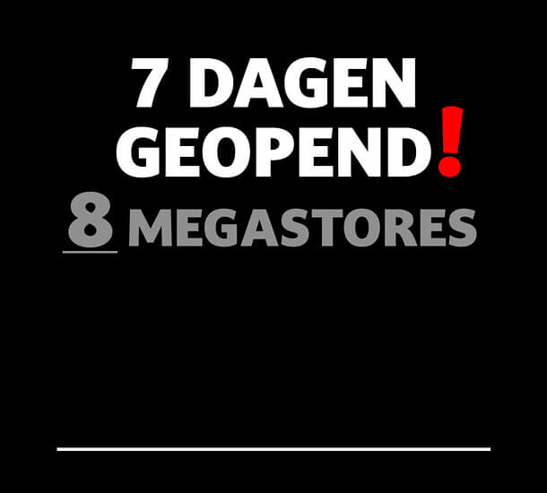 7 dagen geopend banner