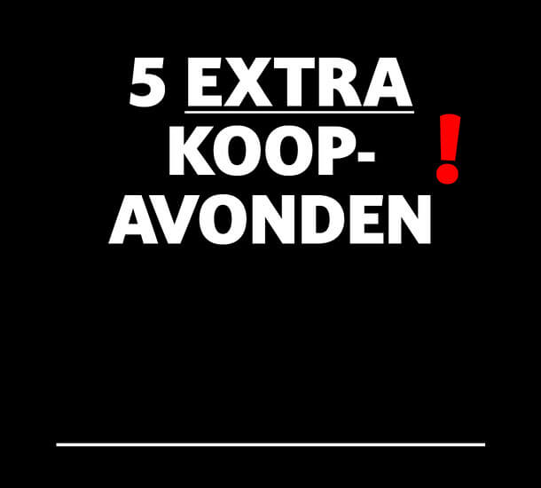 5 extra koopavonden banner