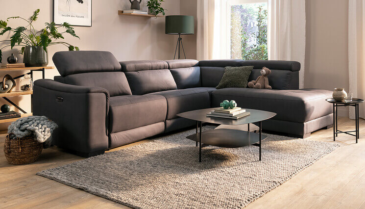 Urban hoeksalon grijs