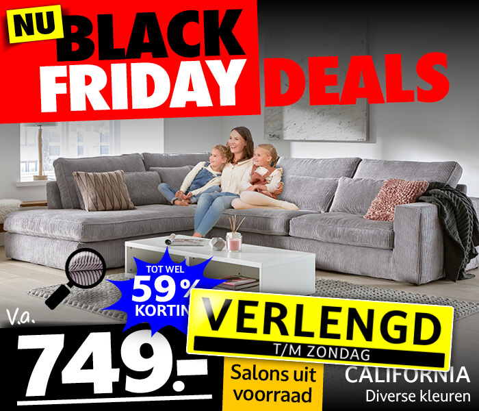Black Friday Deals verlengd!