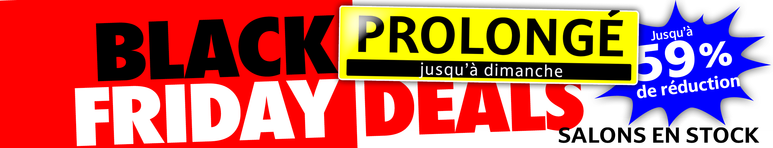 Black Friday Deals prolongé Seats and Sofas