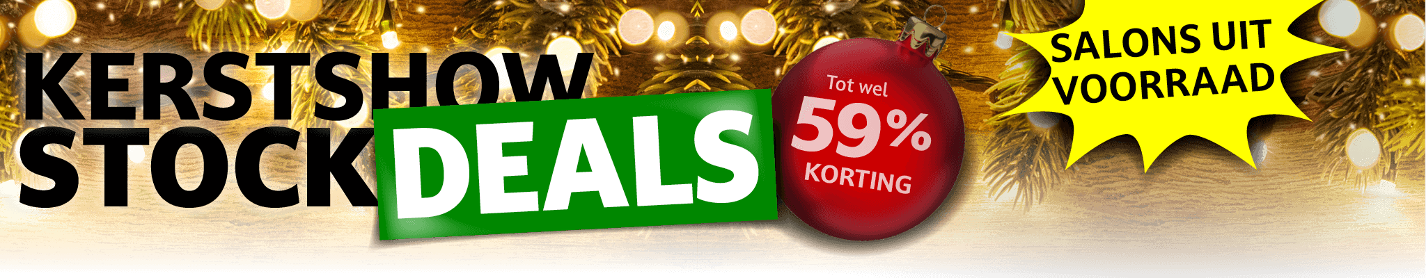 Kerstshow Stock Deals Seats and Sofas