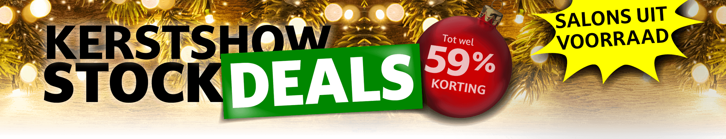 Kerstshow Stock Deals Seats and Sofas