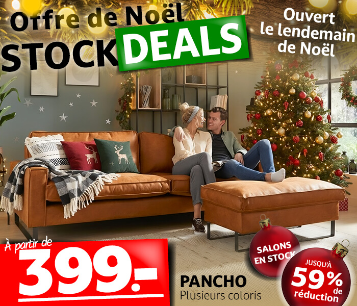 Offres de Noël Stock Deals Seats and Sofas