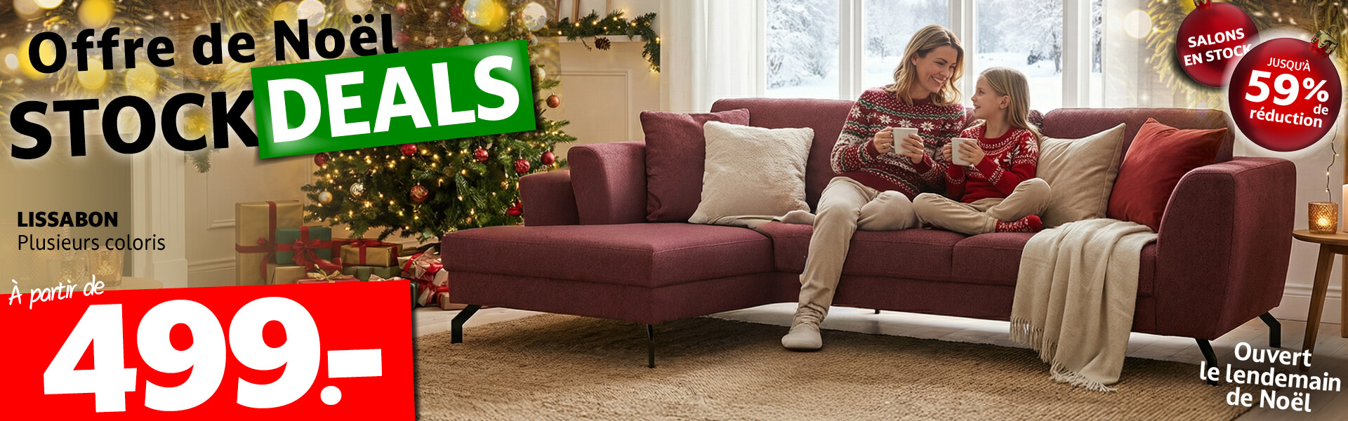 Offres de Noël Stock Deals Seats and Sofas