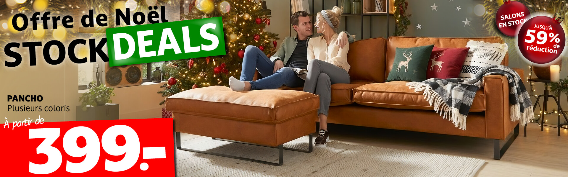 Offres de Noël Stock Deals Seats and Sofas