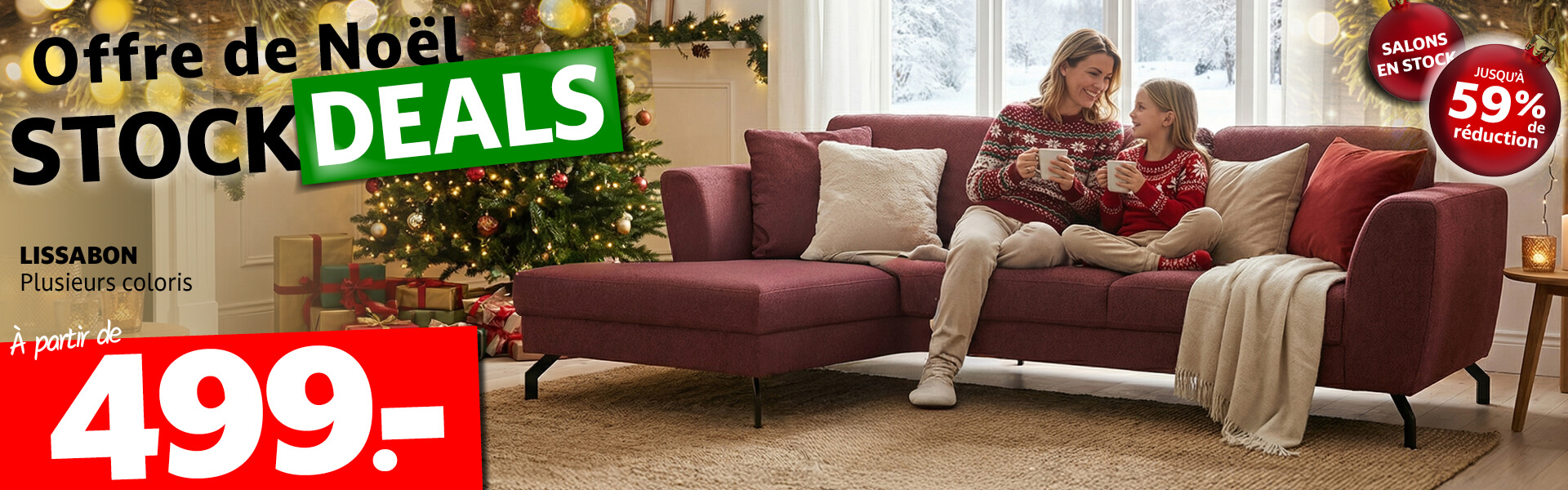 Offres de Noël Stock Deals Seats and Sofas